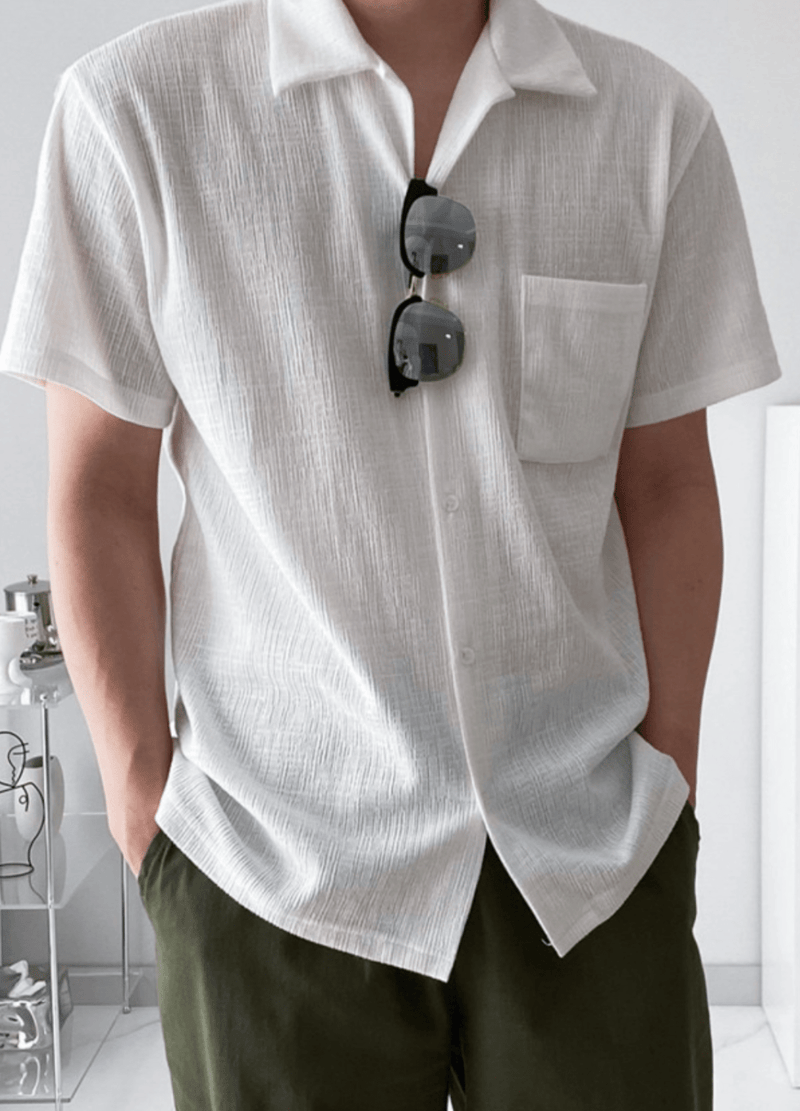 SOFT SHORTSLEEVED SHIRTS ( 2 COLORS )