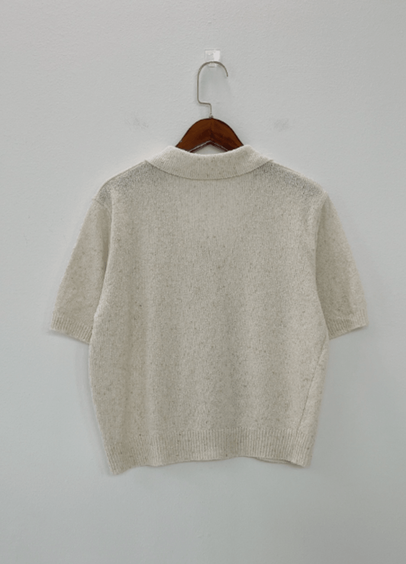 MINIMAL STYLE LINEN KNIT CARDIGAN ( 2 COLORS )