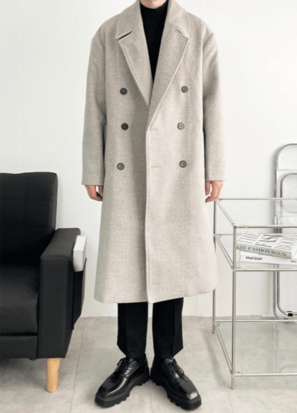 BASIC WOOL DOUBLE COAT ( 2 COLORS )