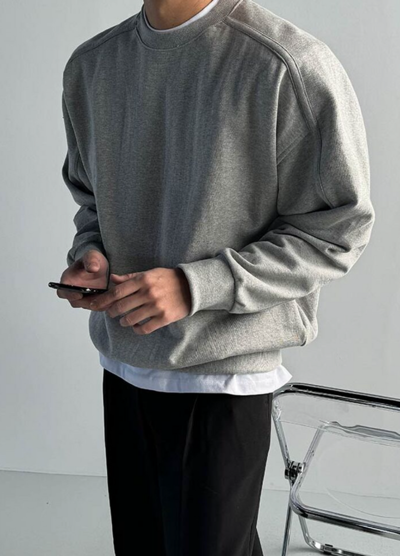 TRACKLINE OVERFIT SWEATSHIRT ( 3 COLORS )