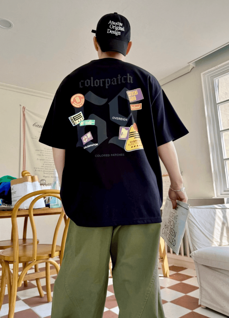 COLOR PATCH T-SHIRTS ( 3 COLORS )