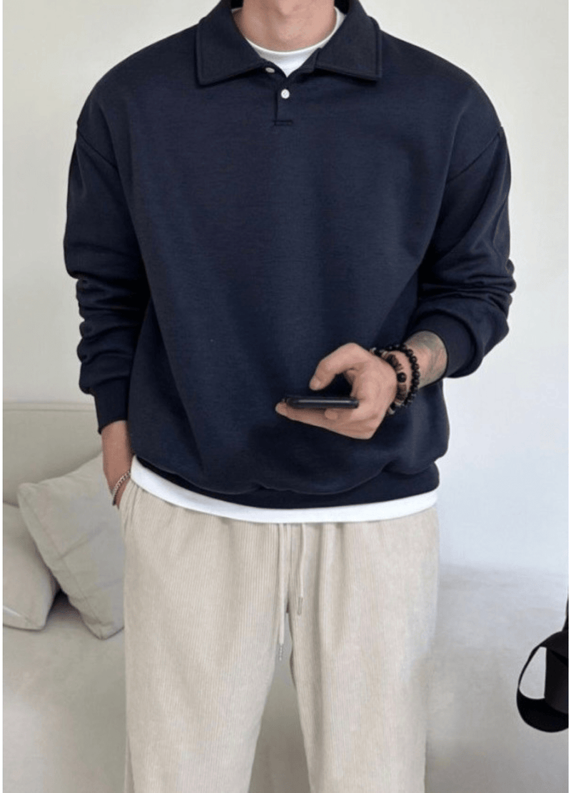 FLEECE-LINED COLLAR SHIRTS ( 3 COLORS )