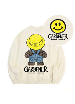 GARDENER BEAR SWEATSHIRT ( 2 COLORS )