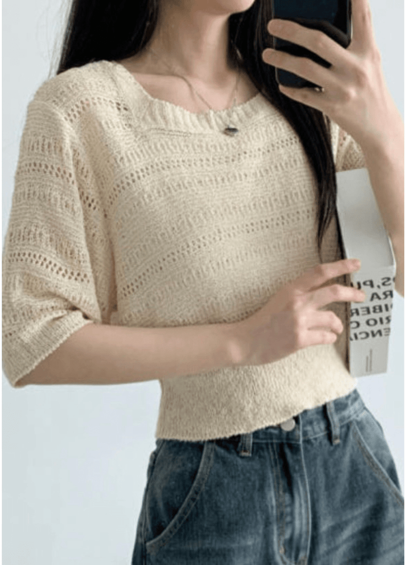 SUMMER SCASI BOUCLE KNIT ( 3 COLORS )