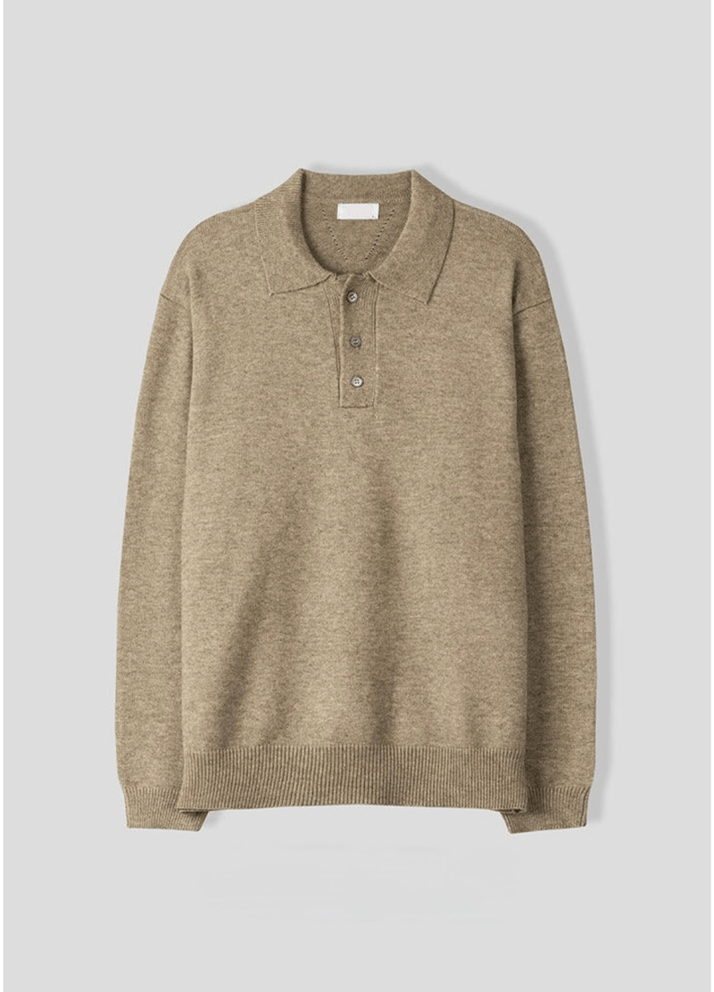 BASIC COLLAR KNIT ( 4 COLORS )