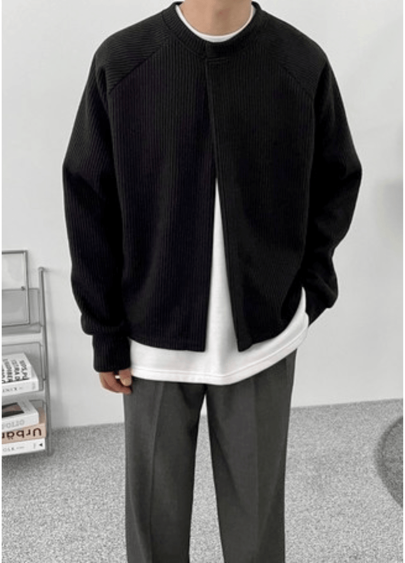 SINGLE BUTTON CARDIGAN ( 3 COLORS )