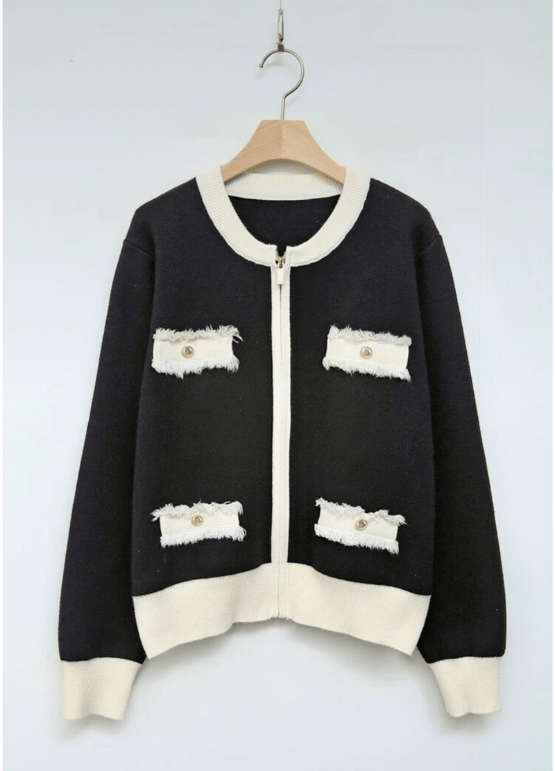 DAILY ZIP-UP CARDIGAN ( 2 COLORS )