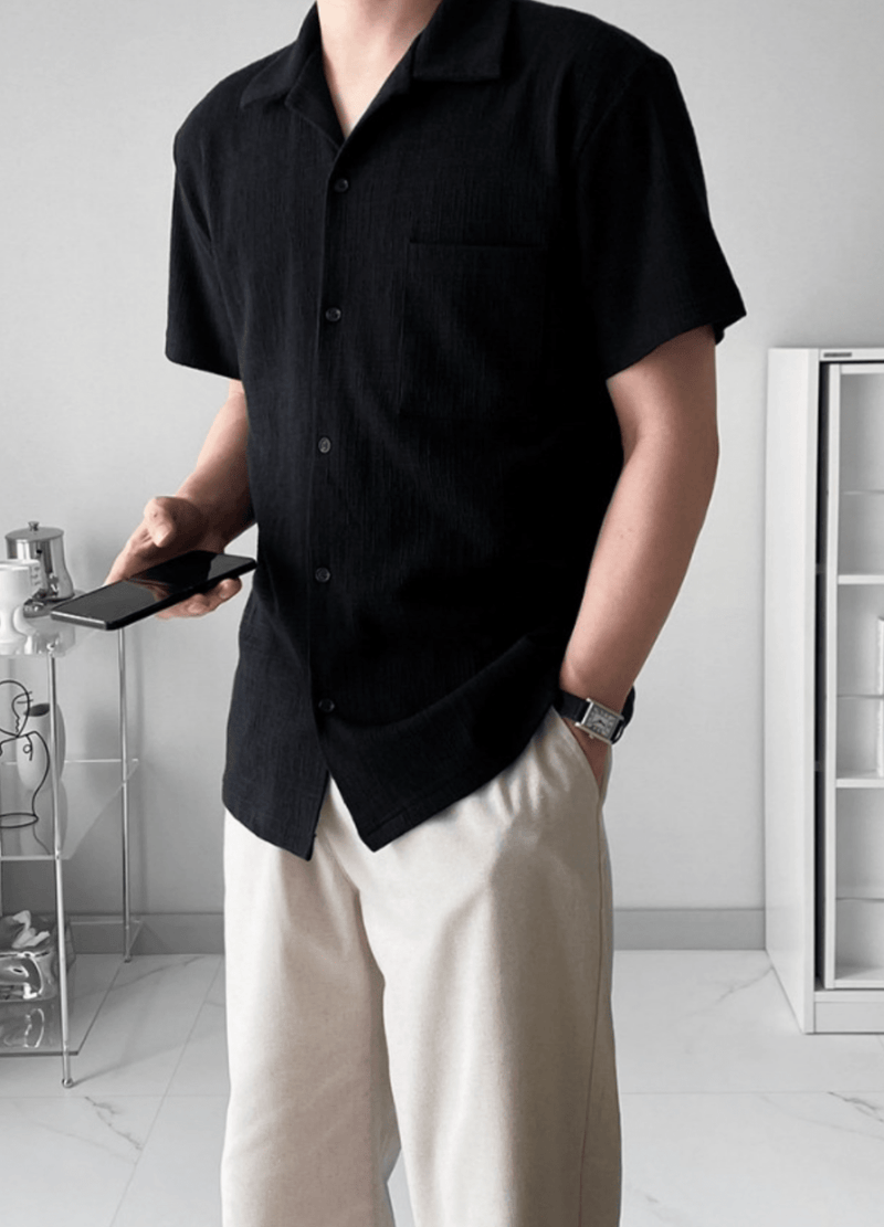 SOFT SHORTSLEEVED SHIRTS ( 2 COLORS )