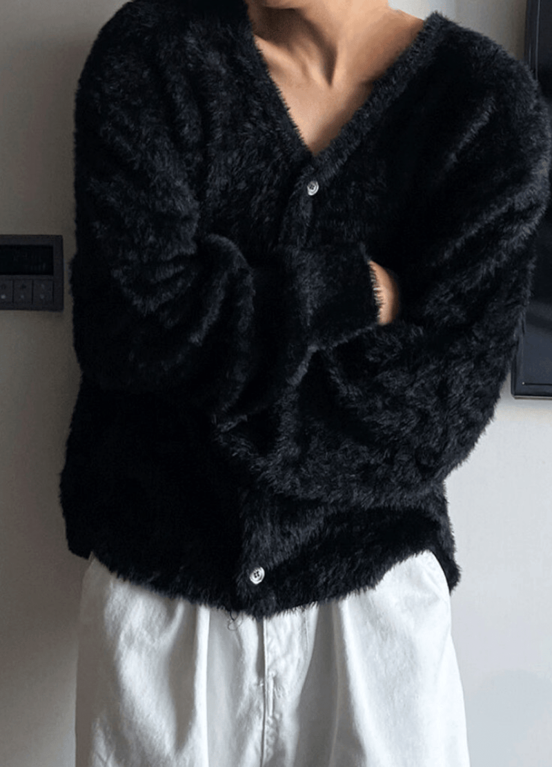 MOHAIR ANGORA CARDIGANS ( 2 COLORS )