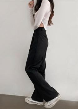 F/W WIDE-FIT SLACKS ( 2 COLORS )