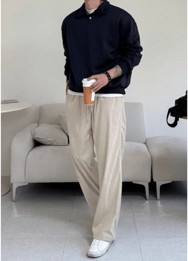 FLEECE-LINED COLLAR SHIRTS ( 3 COLORS )