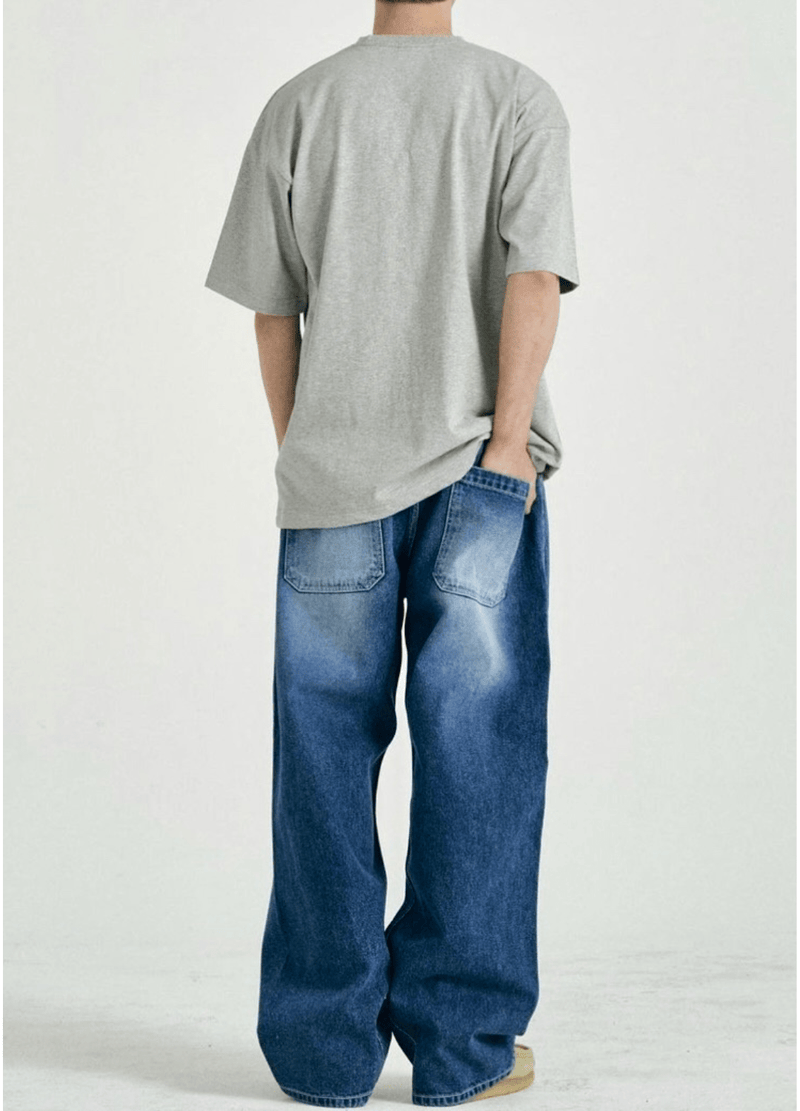 TWISTED BAGGY JEANS ( 2 COLORS )