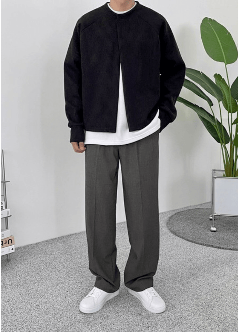 SINGLE BUTTON CARDIGAN ( 3 COLORS )