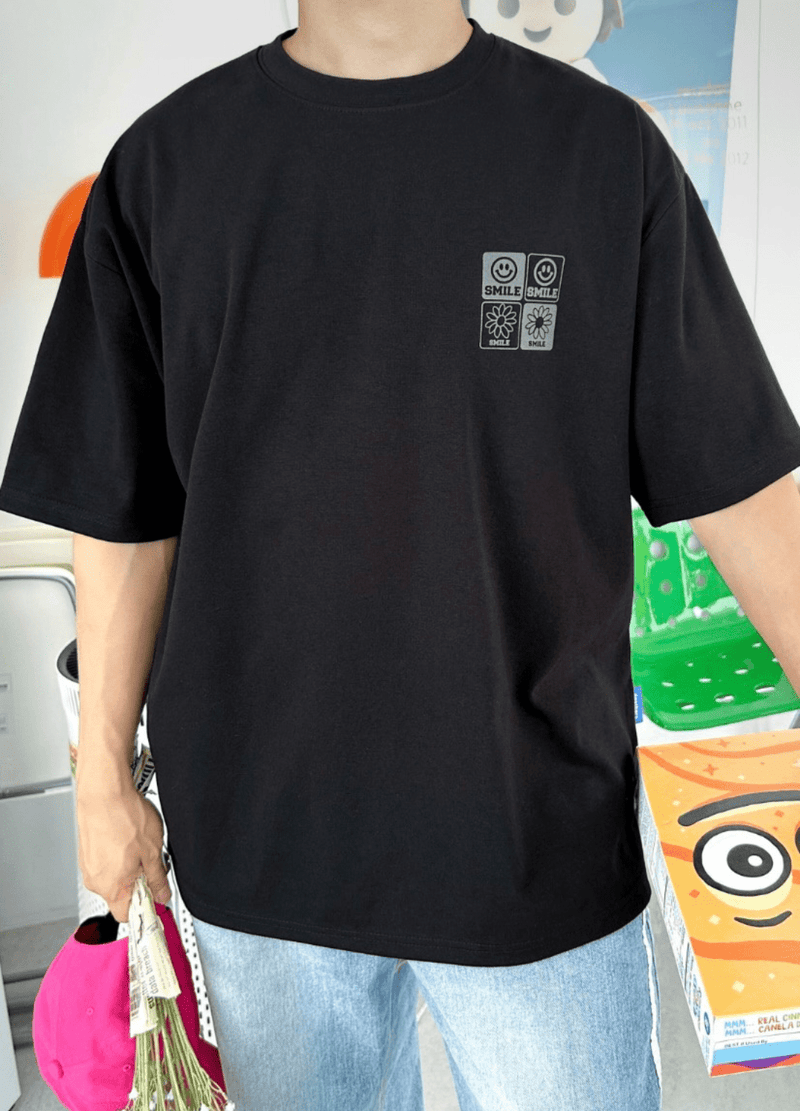 SMILE T-SHIRTS ( 2 COLORS )