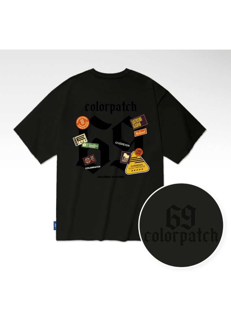 COLOR PATCH T-SHIRTS ( 3 COLORS )