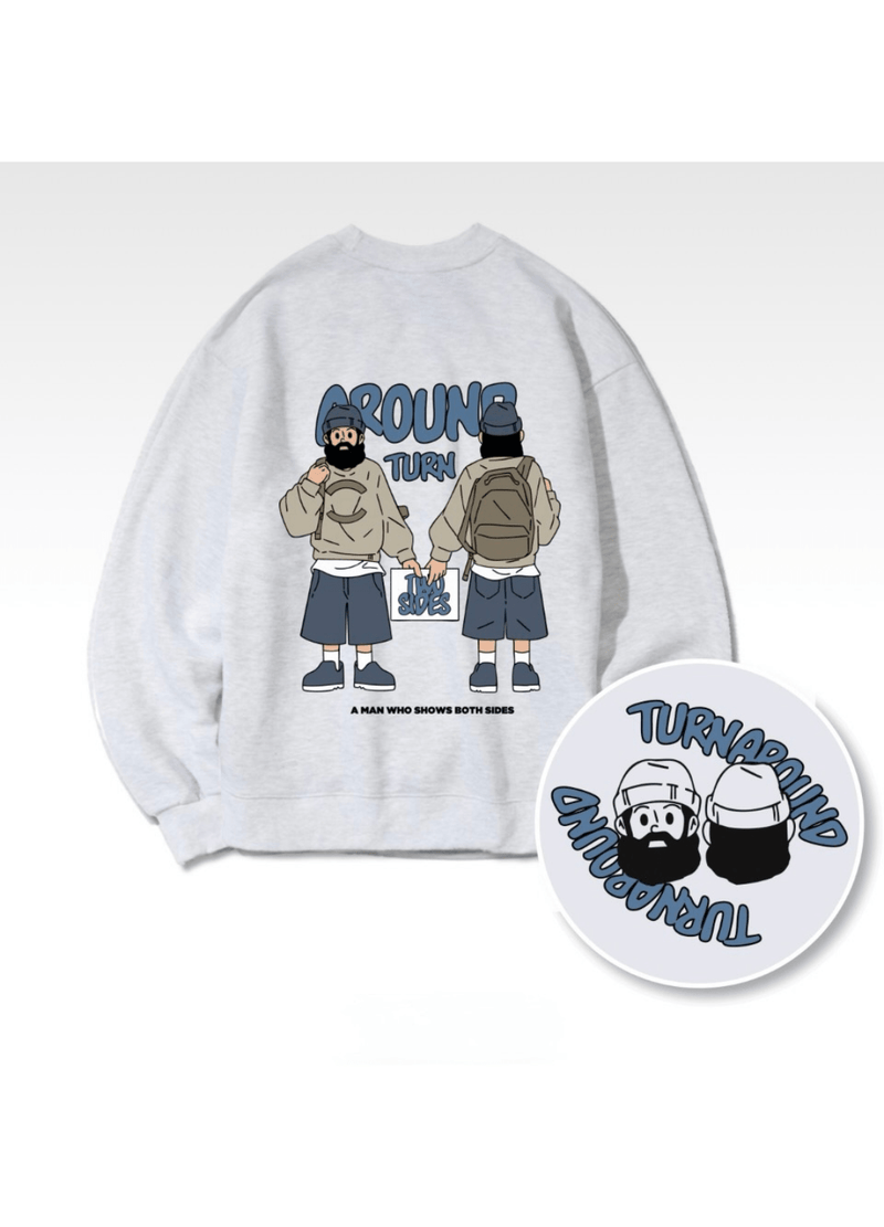 TURN AROUND SWEATSHIRTS ( 2 COLORS )