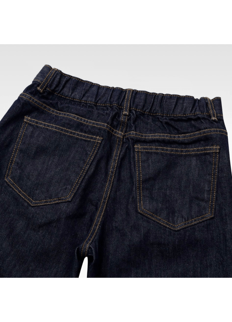 ELASTIC BAND NON FADE RAW DENIM