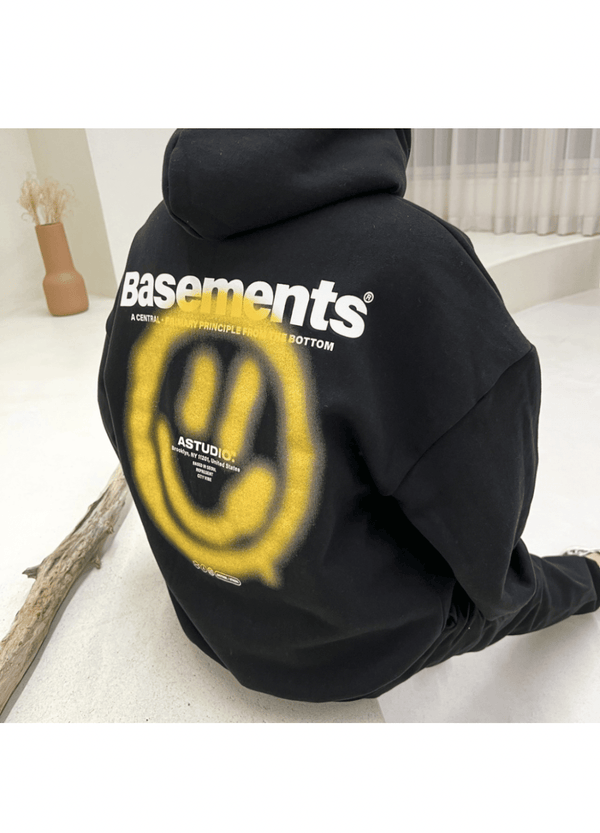 BASEMENTS FLEECE-LINED HOODIE ( 2 COLORS )