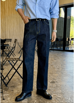 ELASTIC BAND NON FADE RAW DENIM