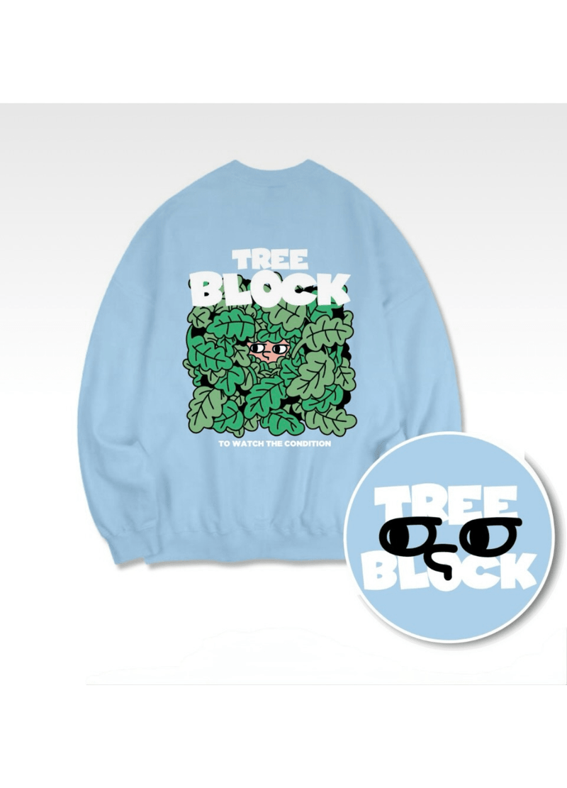TREE BLOCK  SWEATSHIRTS ( 2 COLORS )
