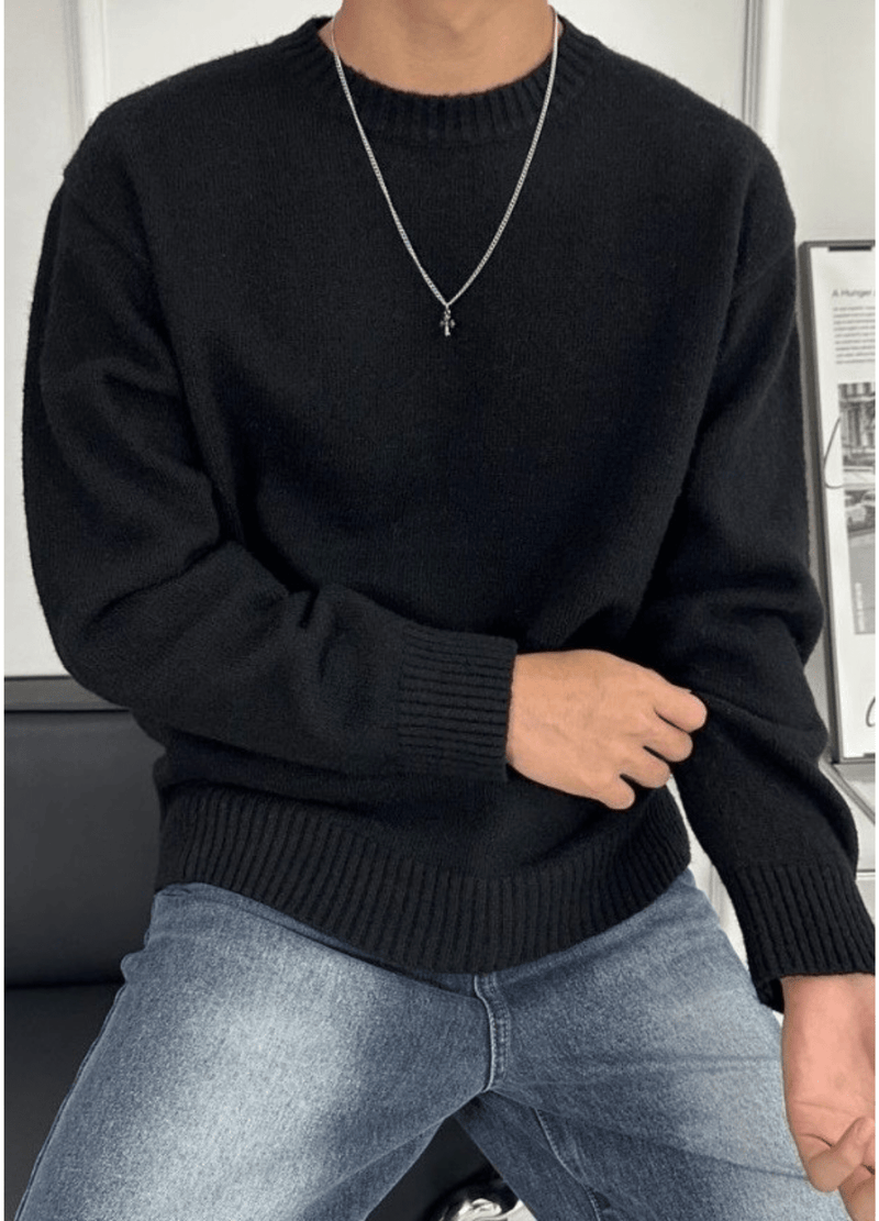 SOFT WOOL BLEND KNIT ( 4 COLORS )