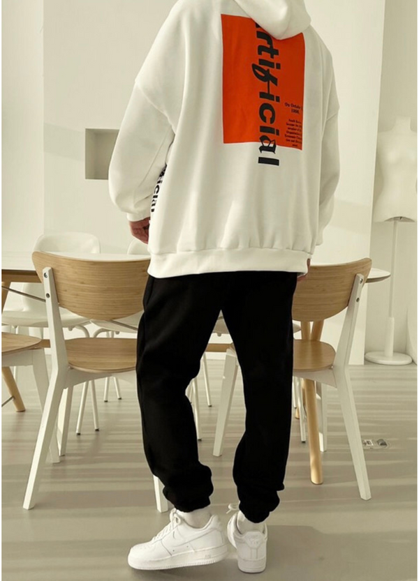 LABEL DESIGN HOODIE ( 2 COLORS )