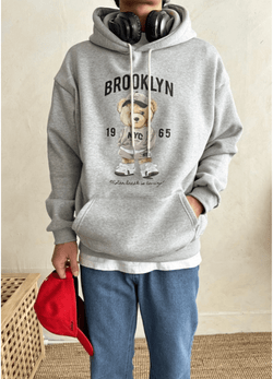 BKLYN BEAR HOODIE ( 2 COLORS )