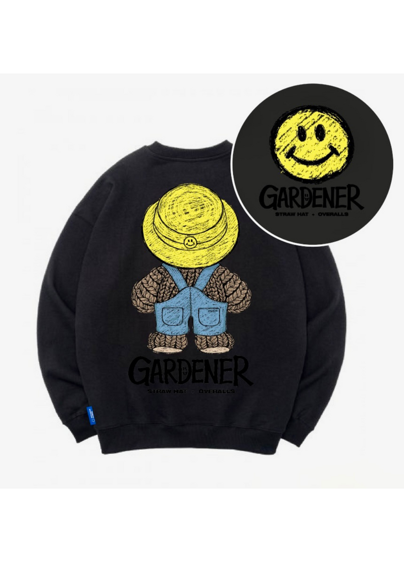 GARDENER BEAR SWEATSHIRT ( 2 COLORS )