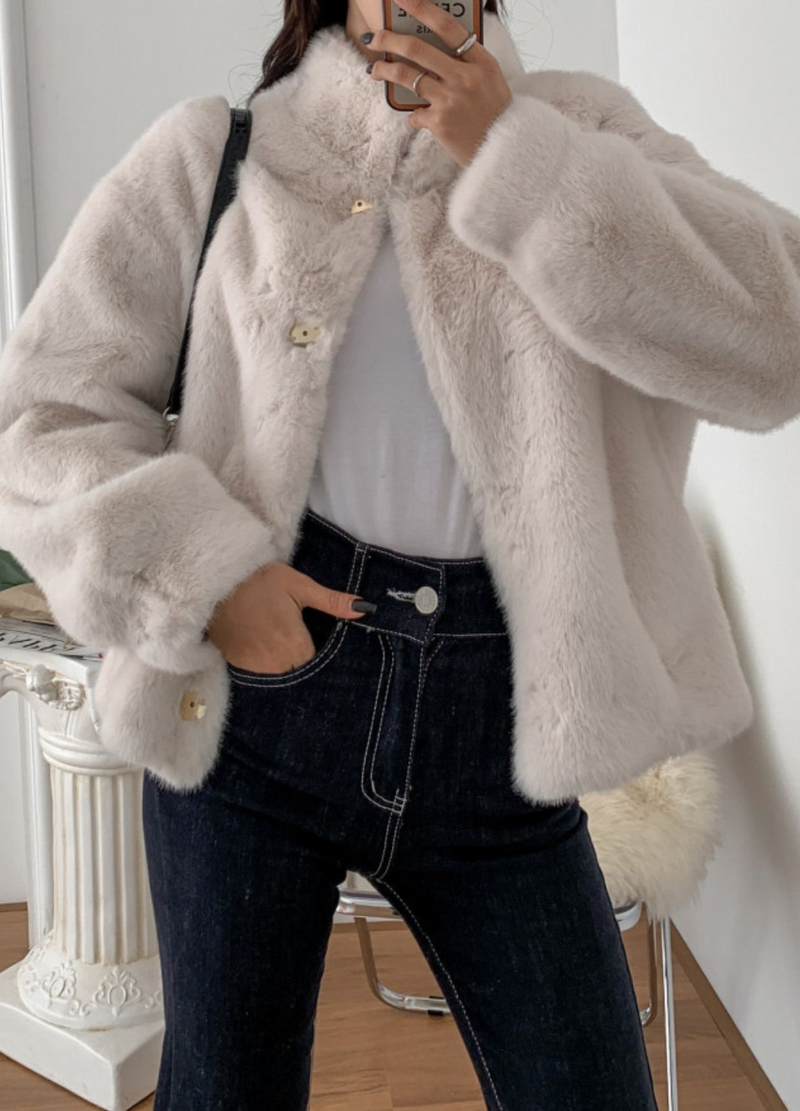 HIGHNECK FUR JACKET