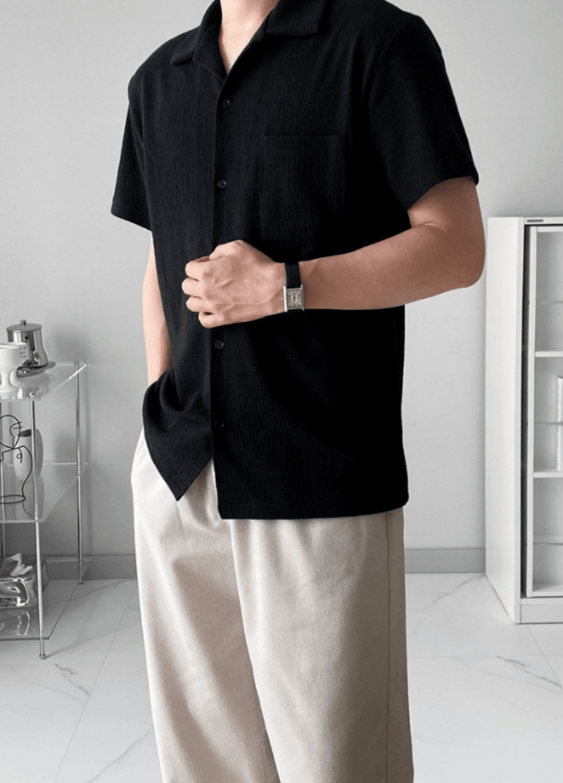 SOFT SHORTSLEEVED SHIRTS ( 2 COLORS )