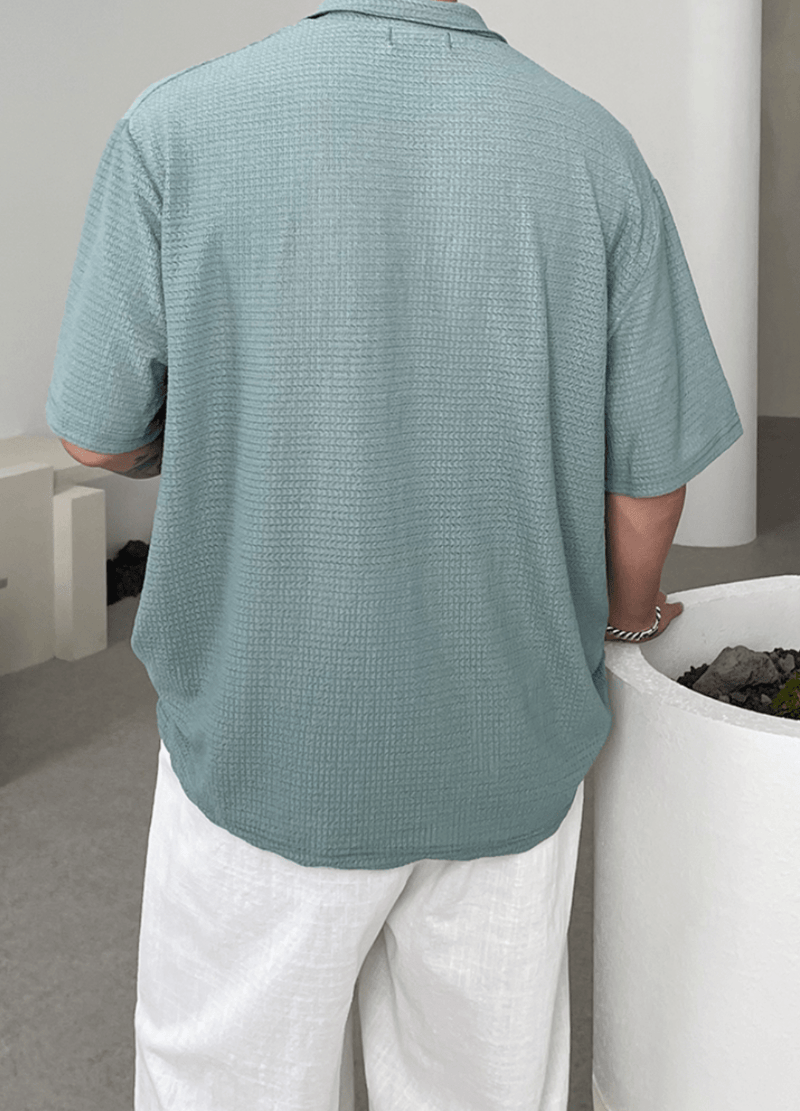 LINEN SHORT SLEEVE SHIRTS ( 2 COLORS )