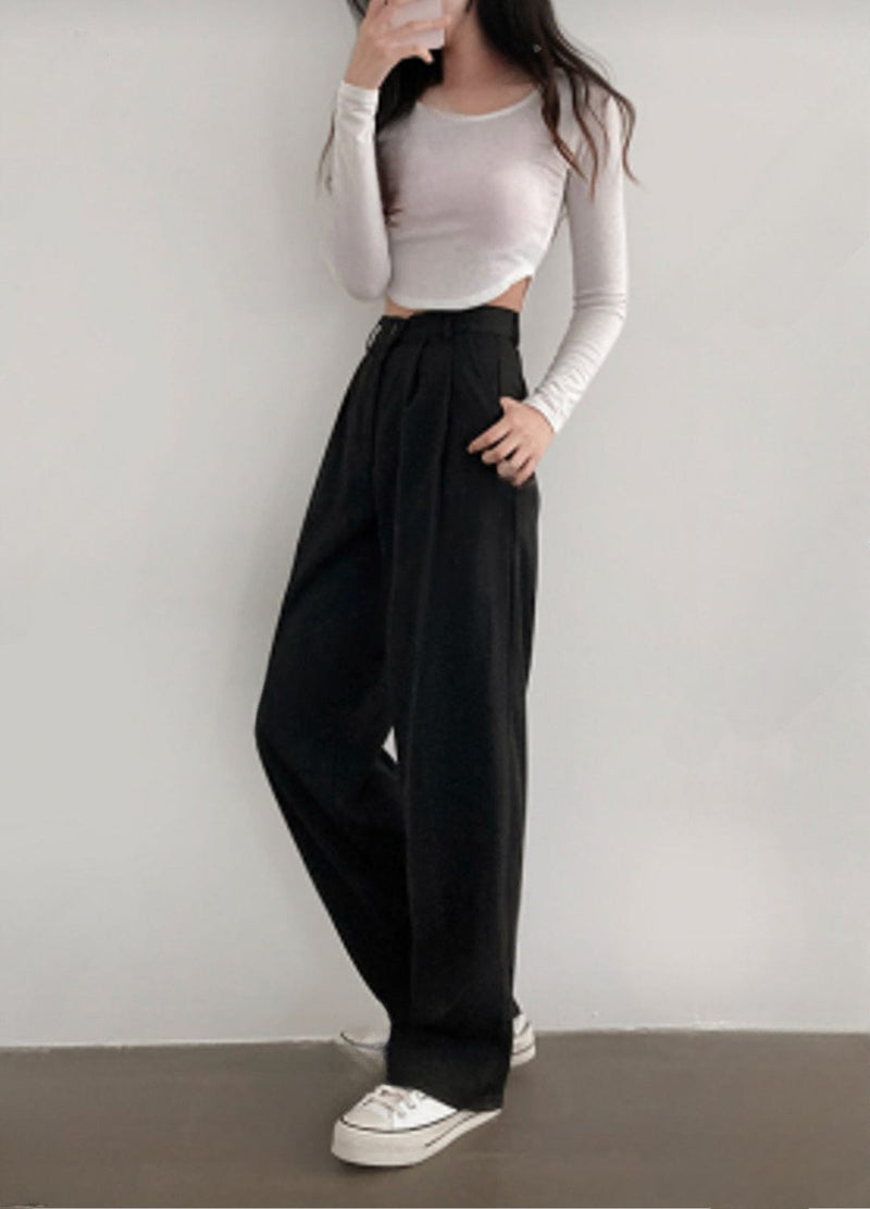 F/W WIDE-FIT SLACKS ( 2 COLORS )