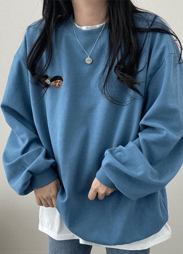 TWO BEAR FLEECED-LINE SWEATSHIRTS ( 3 COLORS )