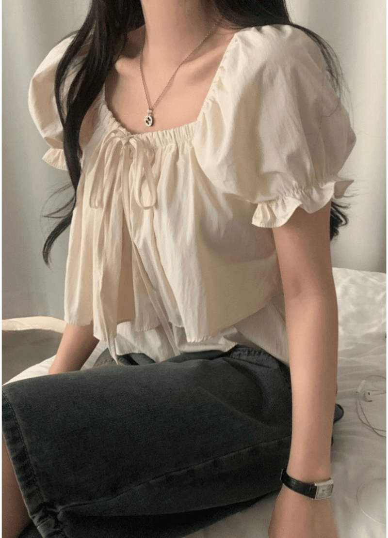 DOUBLE LAYERED SHOR BLOUSE ( 3 COLORS )
