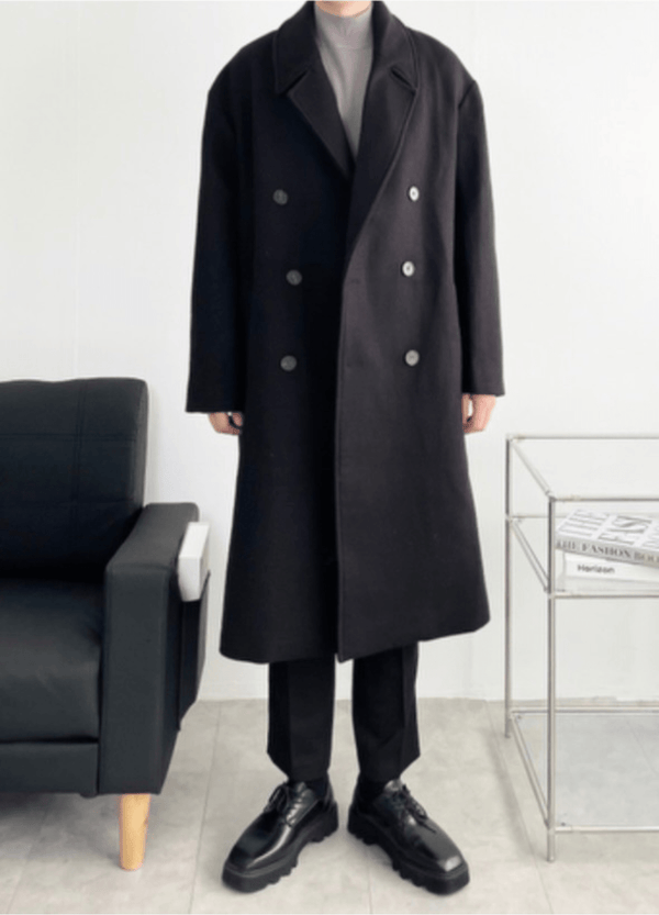 BASIC WOOL DOUBLE COAT ( 2 COLORS )