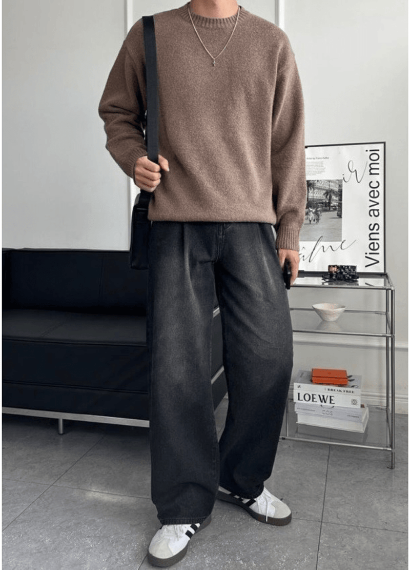 SOFT WOOL BLEND KNIT ( 4 COLORS )