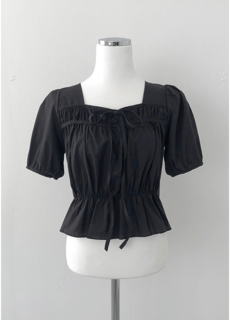 FRILL  BLOUSE ( 3 COLORS )