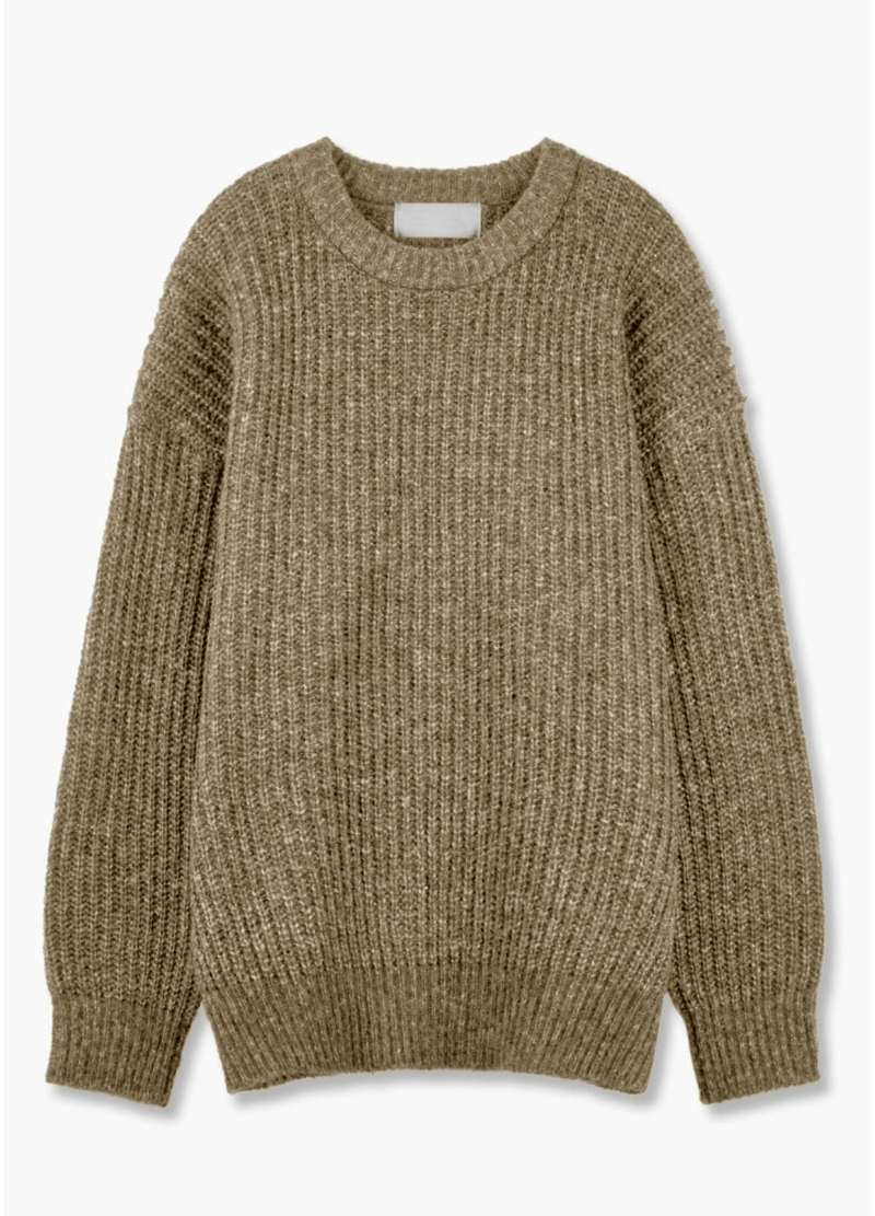 TWO-TONE HACCI SWEATER ( 2 COLORS )
