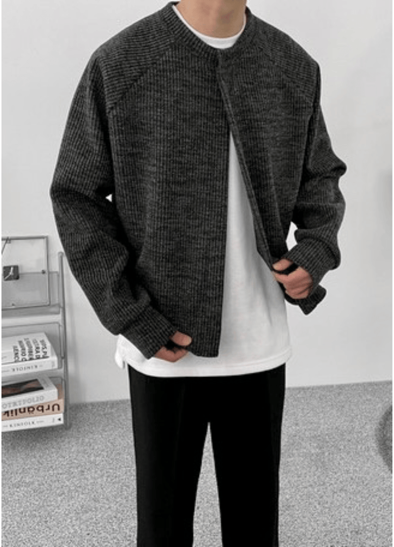 SINGLE BUTTON CARDIGAN ( 3 COLORS )