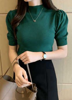 PUFF SLEEVE INNER KNIT ( 3 COLORS )