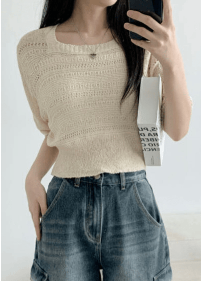 SUMMER SCASI BOUCLE KNIT ( 3 COLORS )