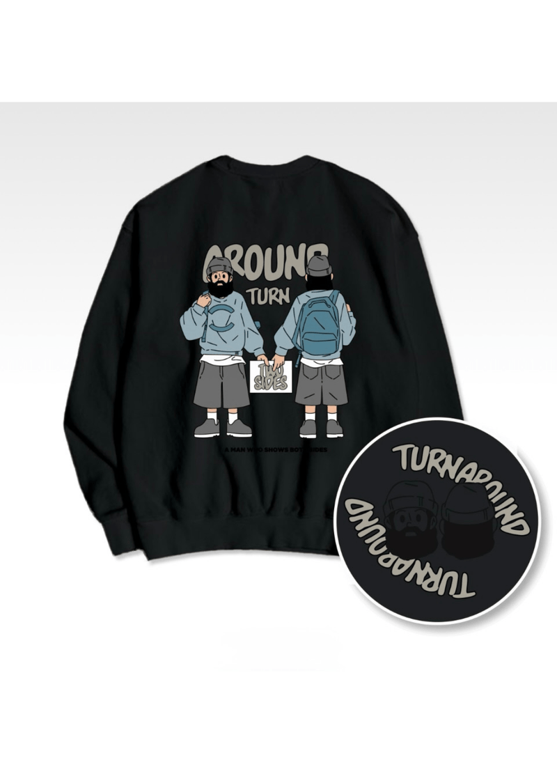 TURN AROUND SWEATSHIRTS ( 2 COLORS )