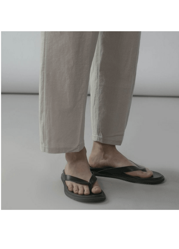 LINEN WIDE BANDING CROPPED PANTS ( 3 COLORS )