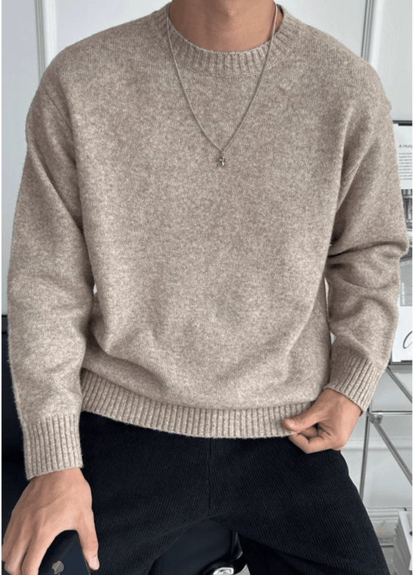 SOFT WOOL BLEND KNIT ( 4 COLORS )