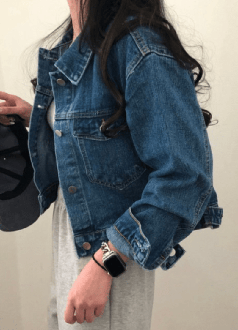 BASIC DENIM JACKET ( 2 COLORS )