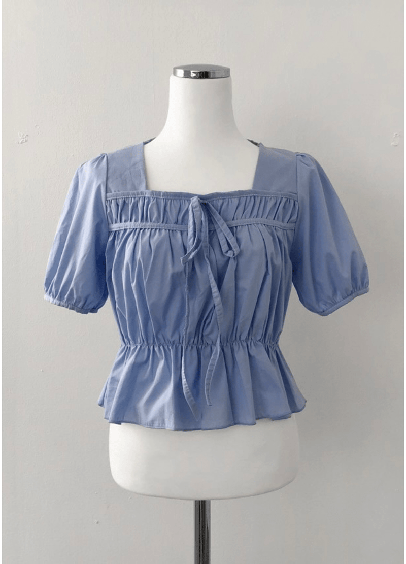 FRILL  BLOUSE ( 3 COLORS )