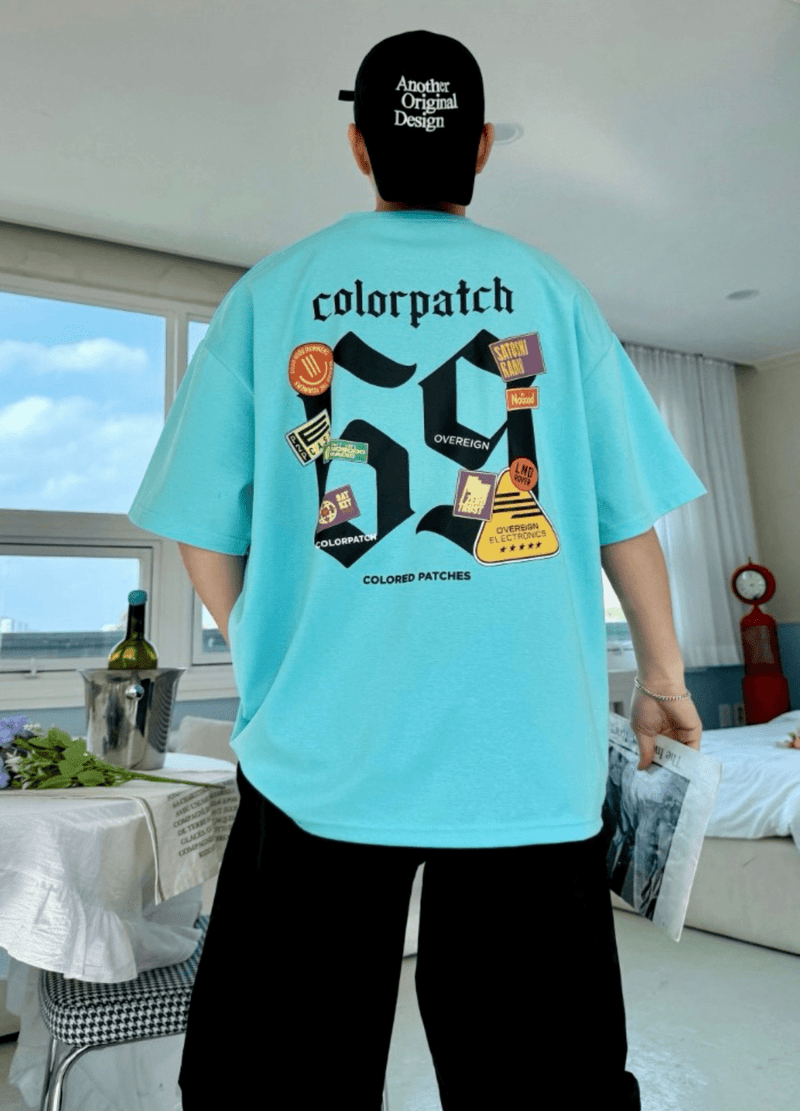 COLOR PATCH T-SHIRTS ( 3 COLORS )