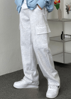 WIDE STRING CARGO PANTS ( 2 COLORS )