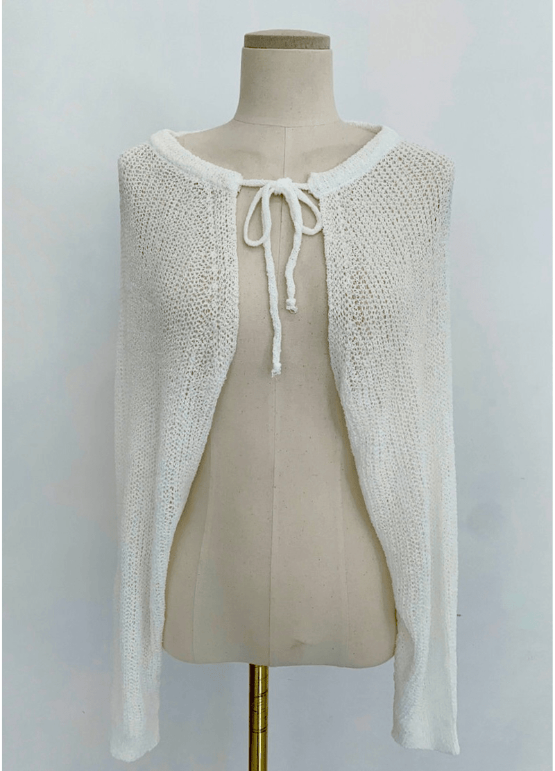 RIBBON CROP BOLERO ( 4 COLORS )