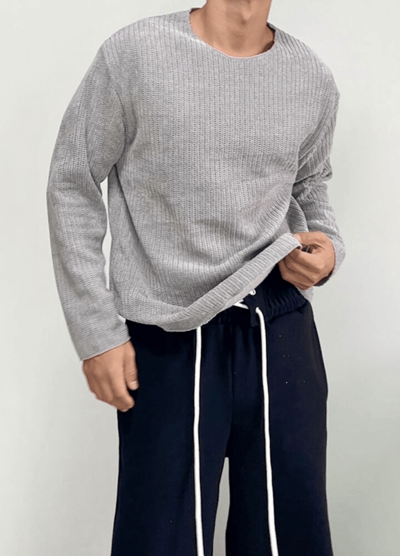 LIGHT WEIGHT WOVEN KNIT ( 2 COLORS )